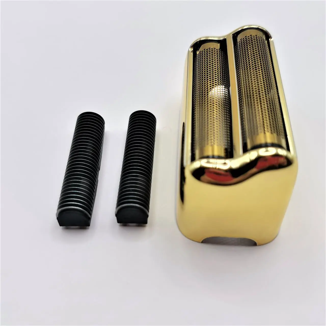 Alt view image 4 of 6 - Shaver 2X Blades Cutter + Replacement Foil Prewave Compatible with Babyliss Pro FoilFX02 #FXRF2G FXFS2G FXRF2 Razor Head Accessories Parts Gold New