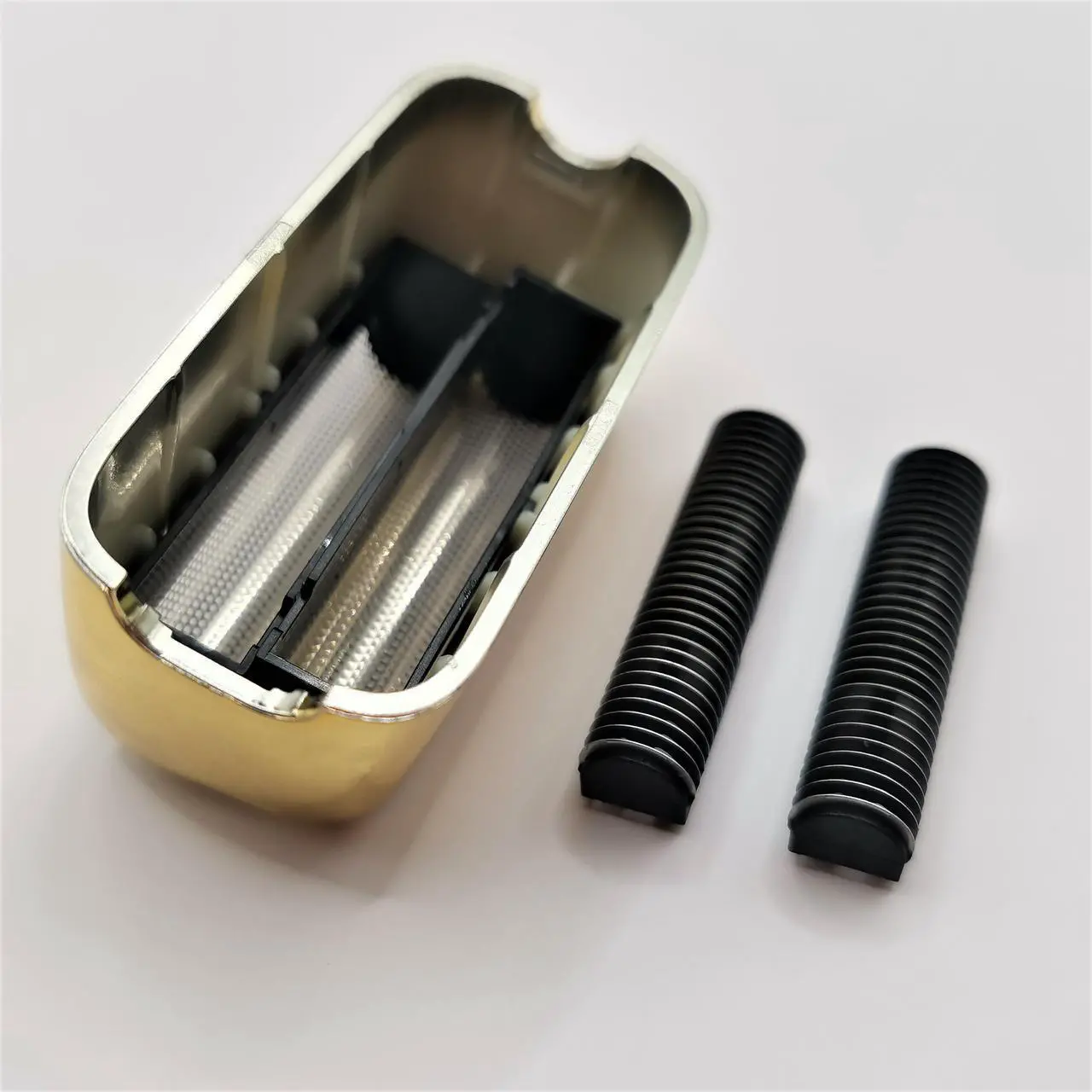 Alt view image 6 of 6 - Shaver 2X Blades Cutter + Replacement Foil Prewave Compatible with Babyliss Pro FoilFX02 #FXRF2G FXFS2G FXRF2 Razor Head Accessories Parts Gold New