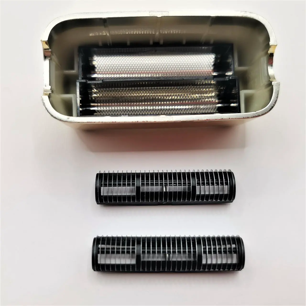 Alt view image 5 of 6 - Shaver 2X Blades Cutter + Replacement Foil Prewave Compatible with Babyliss Pro FoilFX02 #FXRF2G FXFS2G FXRF2 Razor Head Accessories Parts Gold New
