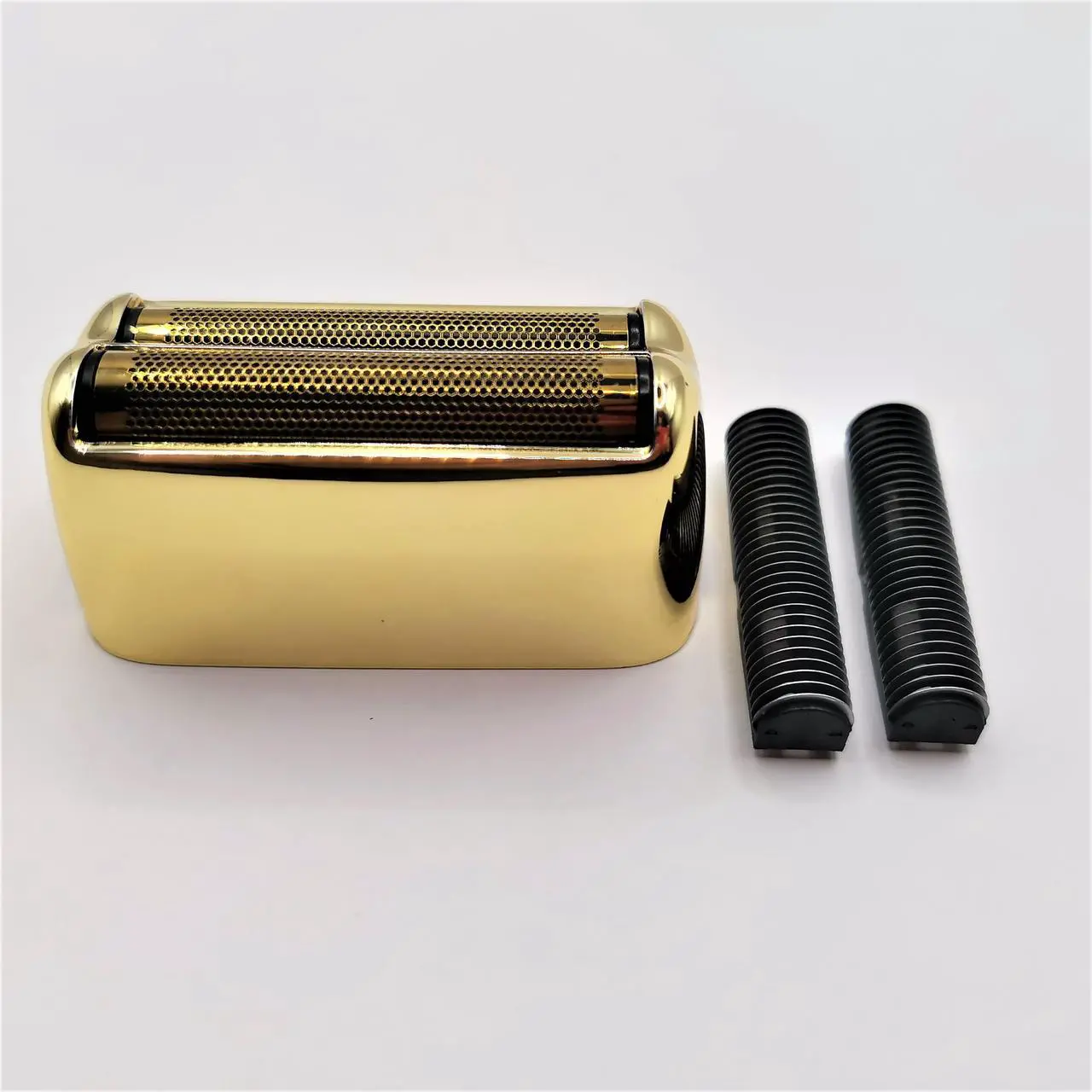 Alt view image 2 of 6 - Shaver 2X Blades Cutter + Replacement Foil Prewave Compatible with Babyliss Pro FoilFX02 #FXRF2G FXFS2G FXRF2 Razor Head Accessories Parts Gold New