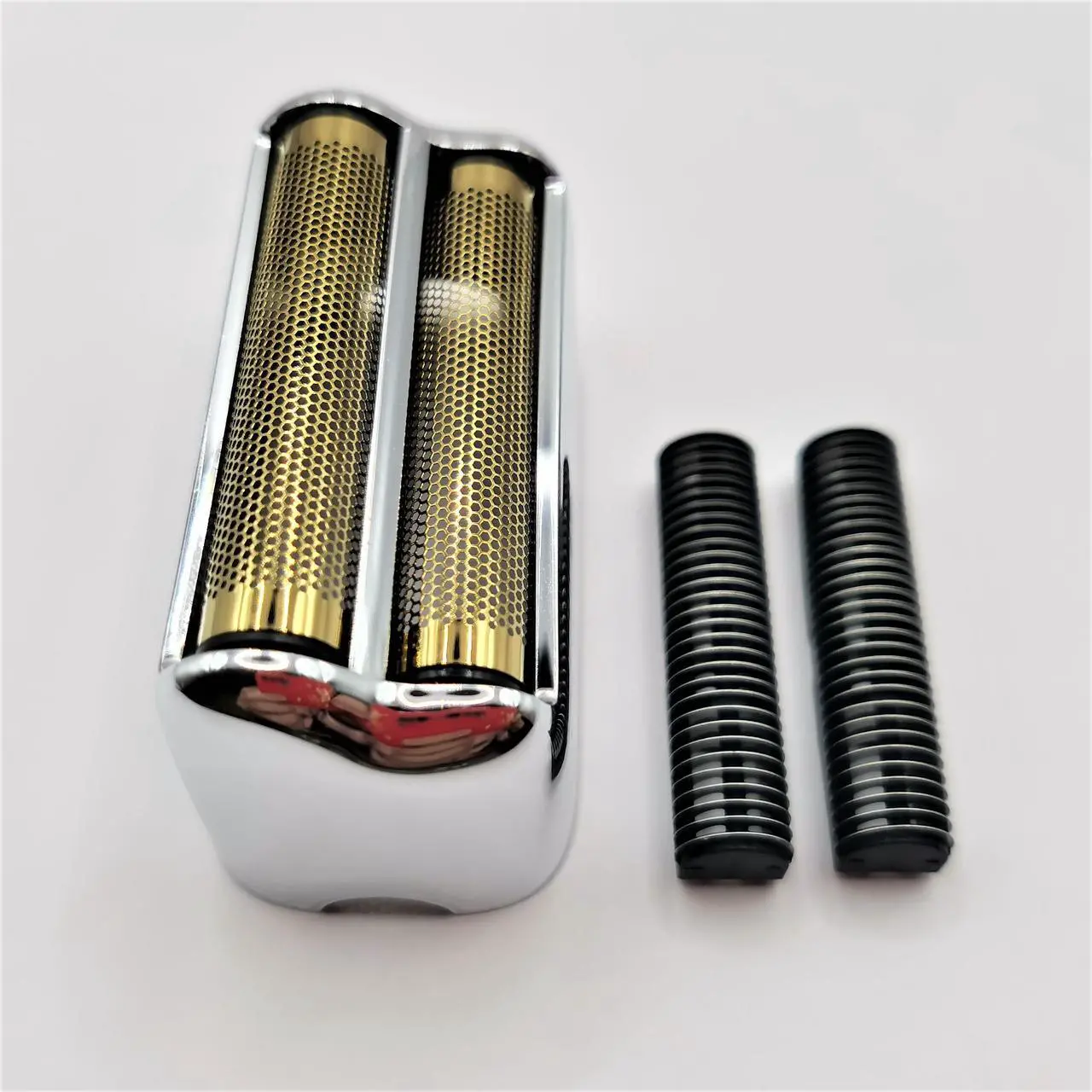 Alt view image 2 of 6 - Shaver 2X Blades Cutter + Replacement Foil Prewave Compatible with Babyliss Pro FoilFX02 #FXRF2G FXFS2G FXRF2 Razor Head Accessories Parts Silver New