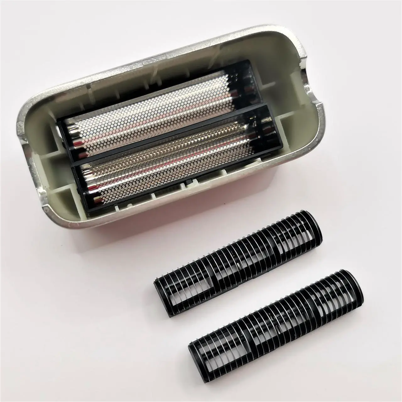 Alt view image 6 of 6 - Shaver 2X Blades Cutter + Replacement Foil Prewave Compatible with Babyliss Pro FoilFX02 #FXRF2G FXFS2G FXRF2 Razor Head Accessories Parts Silver New