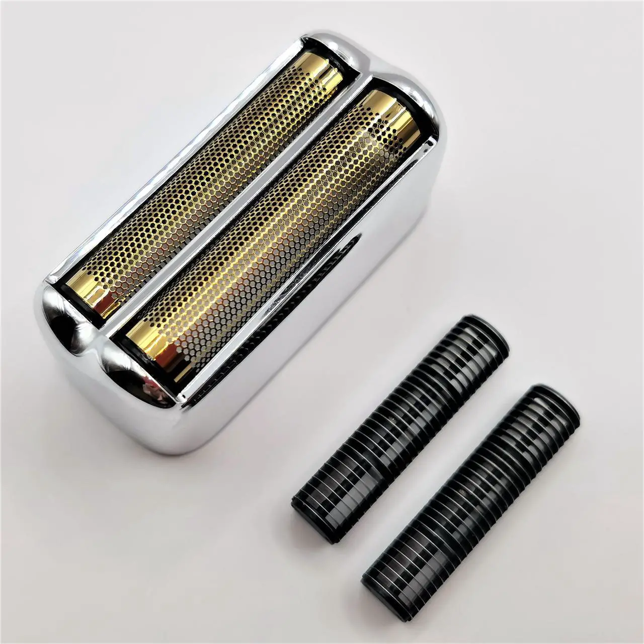 Alt view image 4 of 6 - Shaver 2X Blades Cutter + Replacement Foil Prewave Compatible with Babyliss Pro FoilFX02 #FXRF2G FXFS2G FXRF2 Razor Head Accessories Parts Silver New