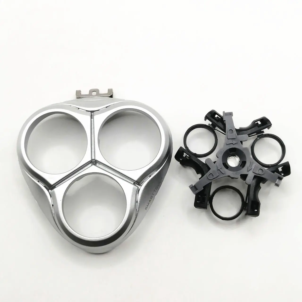 Alt view image 4 of 6 - Prewave Shaver Razor Holder Cover + Frame Plate Men Beard For HQ9161 HQ9170 HQ9171 HQ9190 HQ9195 HQ9199 HQ 9100XL 9140XL Silver