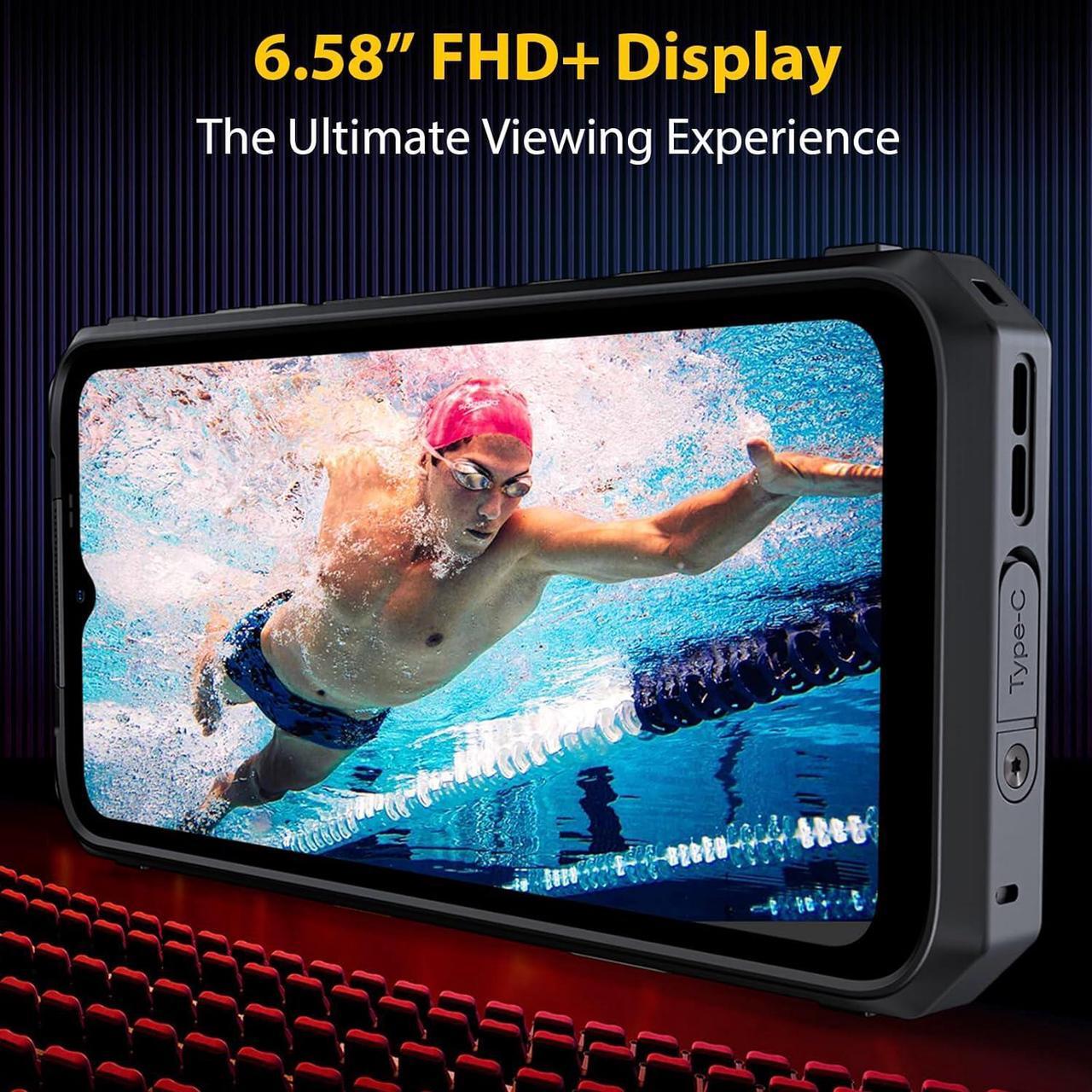 Alt view image 6 of 7 - Ulefone Power Armor 18 Ultra 5G rugged smartphone, 24GB(12+12)+512GB, MTK Dimensity 7050, 108MP triple camera, 9600mAh, 120Hz screen, Android 13, Qi wireless charging, 6W fast, NFC/FM