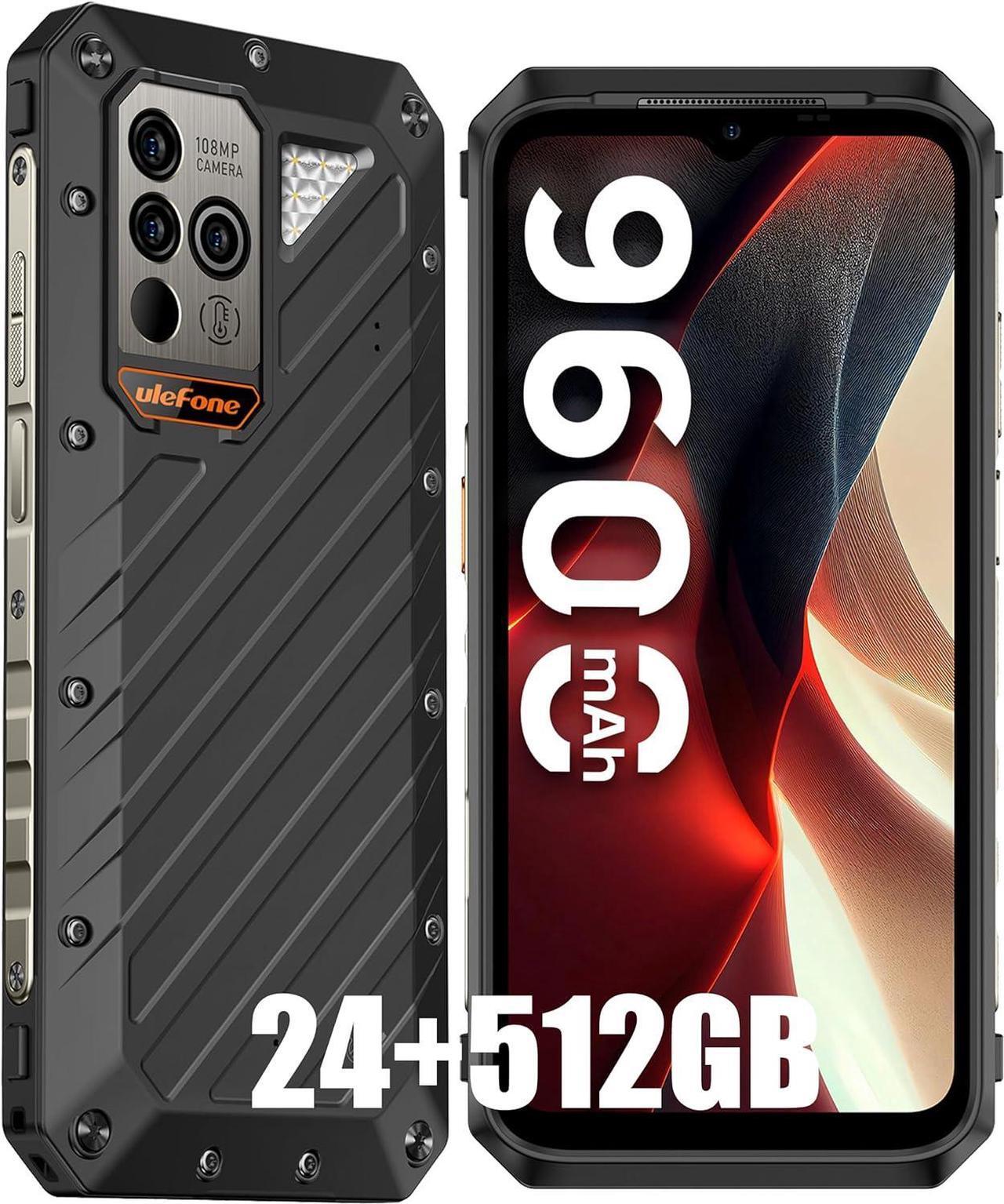 Main image of Ulefone Power Armor 18 Ultra 5G rugged smartphone, 24GB(12+12)+512GB, MTK Dimensity 7050, 108MP triple camera, 9600mAh, 120Hz screen, Android 13, Qi wireless charging, 6W fast, NFC/FM