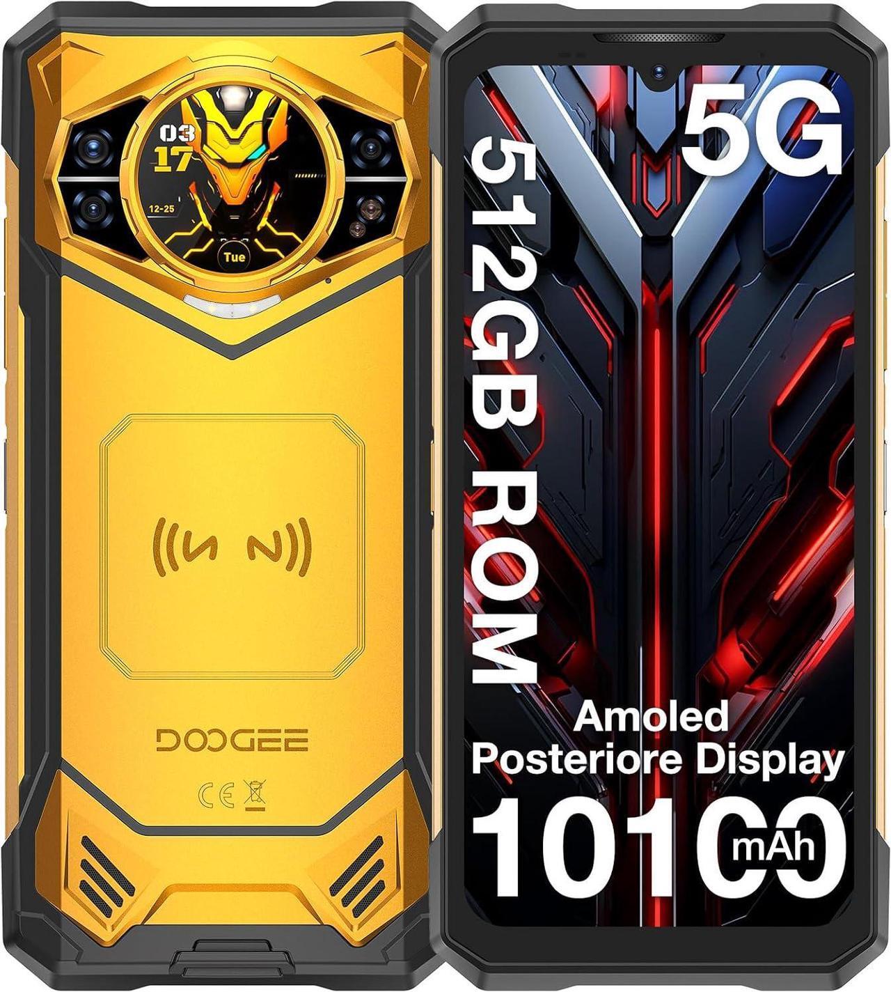 Main image of DOOGEE S200 X Rugged Smartphone 5G, 32GB+512GB, 1.32 Rear Display, 10100mAh, 6.72 FHD+120Hz, Android 14, MTK Dimenth 7050 Octa-Core, 100MP+20MP+ 20MP Camera, WIFI6/NFC/BT5.2/GPS Yellow