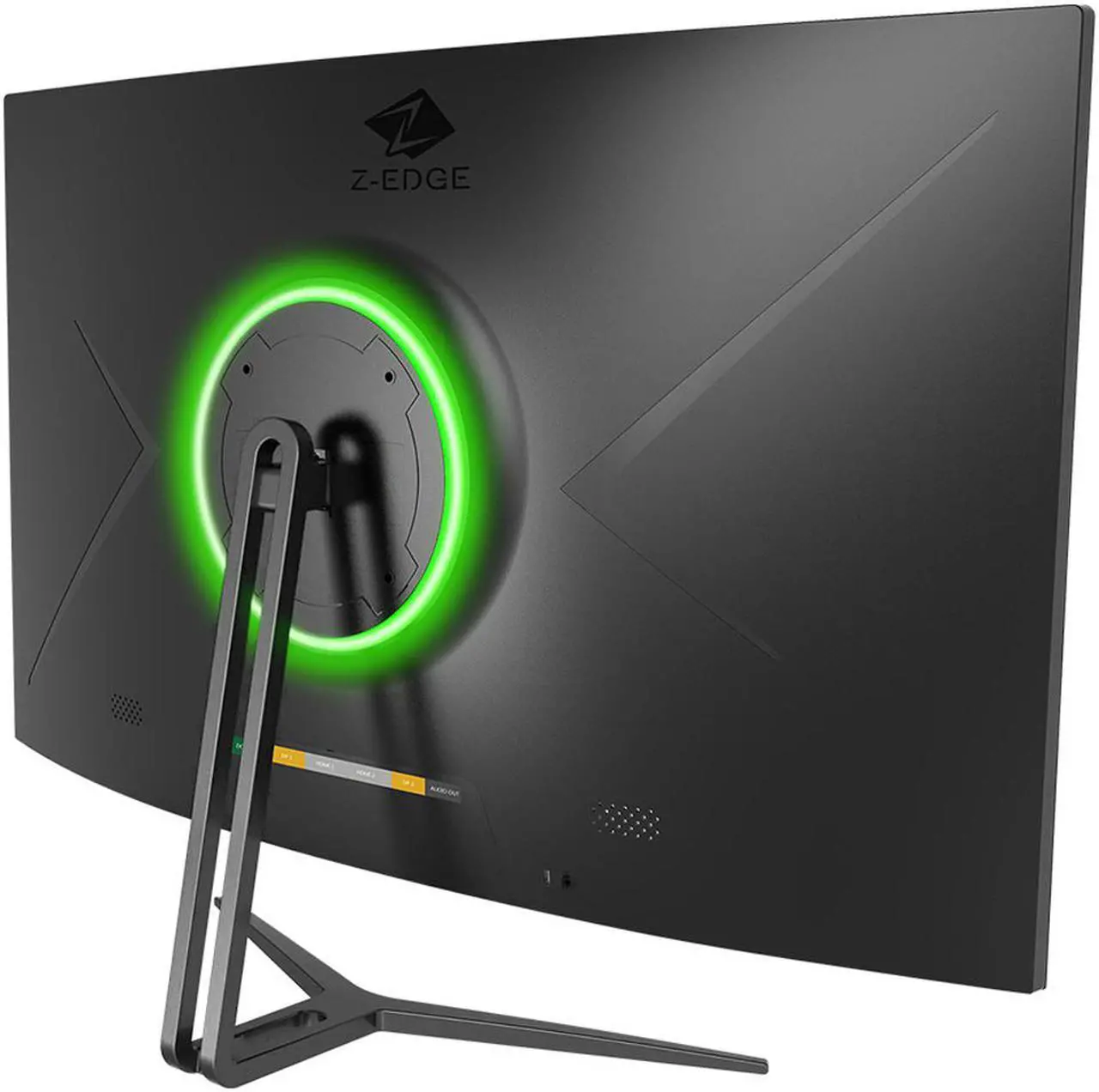 Alt view image 3 of 7 - Z-EDGE UG32 32" 1080P 165Hz 1ms 1500R Curved Gaming Monitor, HDR10 Compatible, FreeSync, HDMI x2, DisplayPort x2, 178° View Angle, with RGB Light, Built in Speakers, Eye-Care Technology