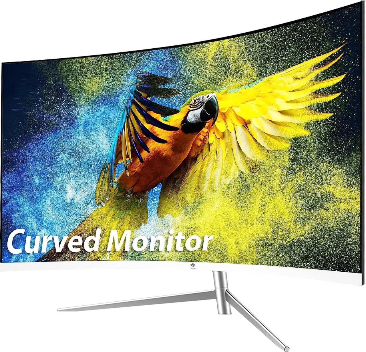 Z-EDGE U27C 27" Full HD 1920x1080 75Hz 5ms Curved LED Monitor, Eye-Care Technology, 178° Wide View Angle, Built-in Speakers, VGA+HDMI