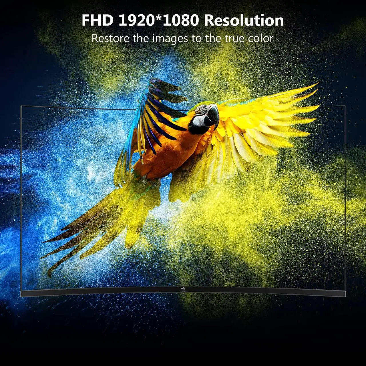 Alt view image 5 of 6 - Z-EDGE UG24 24" 1080P Full HD 180Hz 1ms Curved Gaming Monitor, FreeSync compatible, HDMI 2.0, DP 1.2, Eye Care with Ultra Low-Blue Light, Wall Mountable, Ultra Thin Frame