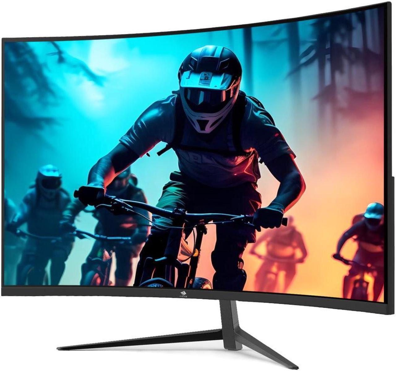 Alt view image 2 of 6 - Z-EDGE 24" 1080P Full HD 180Hz 1ms Ultra Thin Frame Curved Gaming Monitor, FreeSync Compatible, HDMI, DP