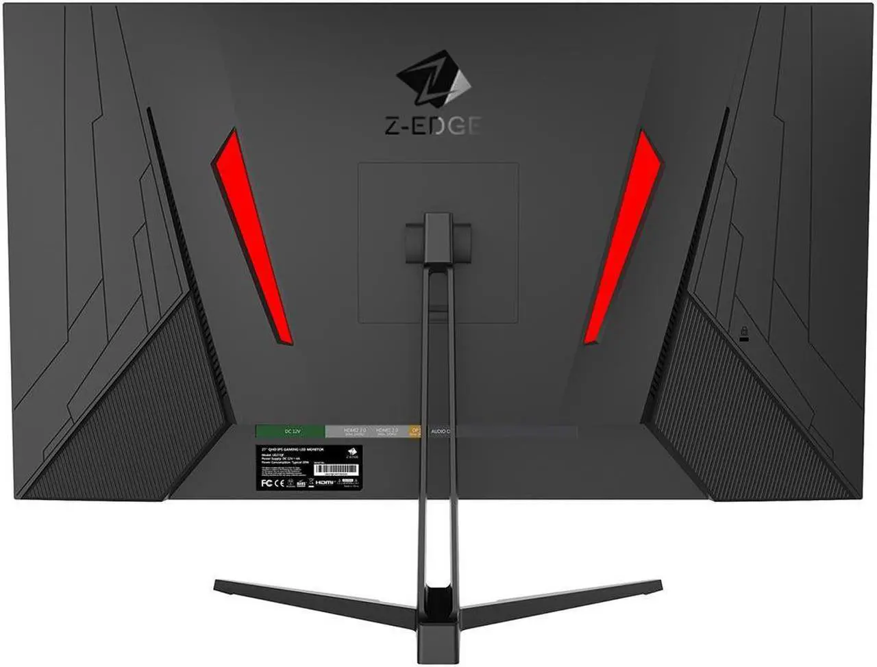 Alt view image 3 of 7 - Z-EDGE 24.5" 1080P 1920 x 1080 240 Hz 1 ms Flat Panel Gaming Monitor, FreeSync Compatible, 350cd/m², HDMI x 2, DP x 1, Supports Wall Mount