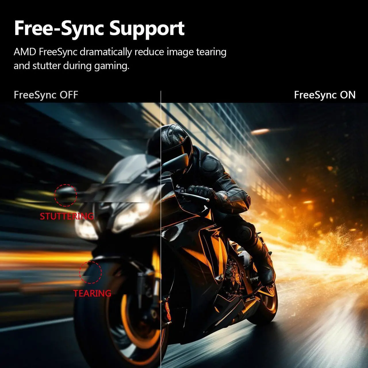 Alt view image 6 of 6 - Z-EDGE UG25F 24.5" 1080P Full HD Flat Panel 240Hz 1ms Gaming Monitor, 350cd/m², 16.7 Million Colors (8bit), HDMI x 2 / DP x 1, FreeSync Compatible, Support Wall Mount