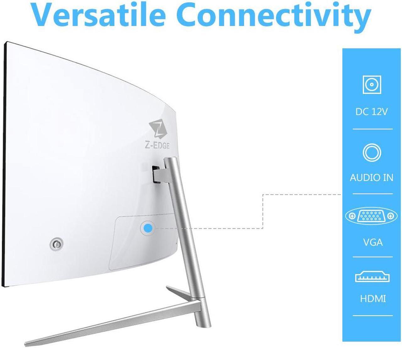 Alt view image 5 of 7 - Z-EDGE 27" 1080P Full HD 1920 x 1080 100Hz Curved Monitor, HDMI + VGA, Eye Care Technology