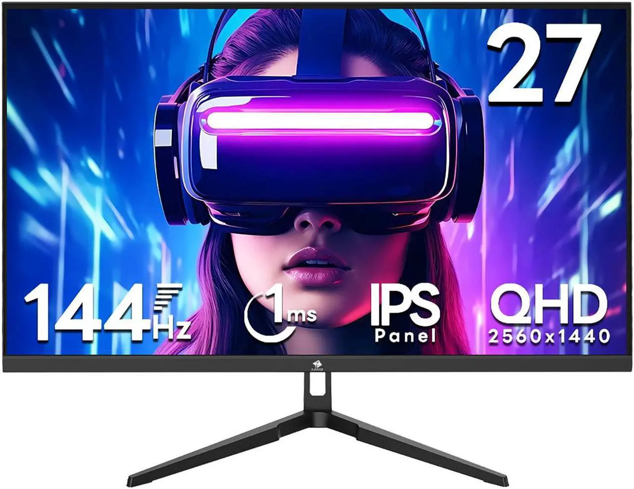 Main image of Z-EDGE 27 inch 2K 2560 x 1440 QHD 144Hz 1ms IPS Gaming Monitor, FreeSync Compatible, 2 x HDMI 2.0, 2 x DP 1.4, Supports Wall Mount