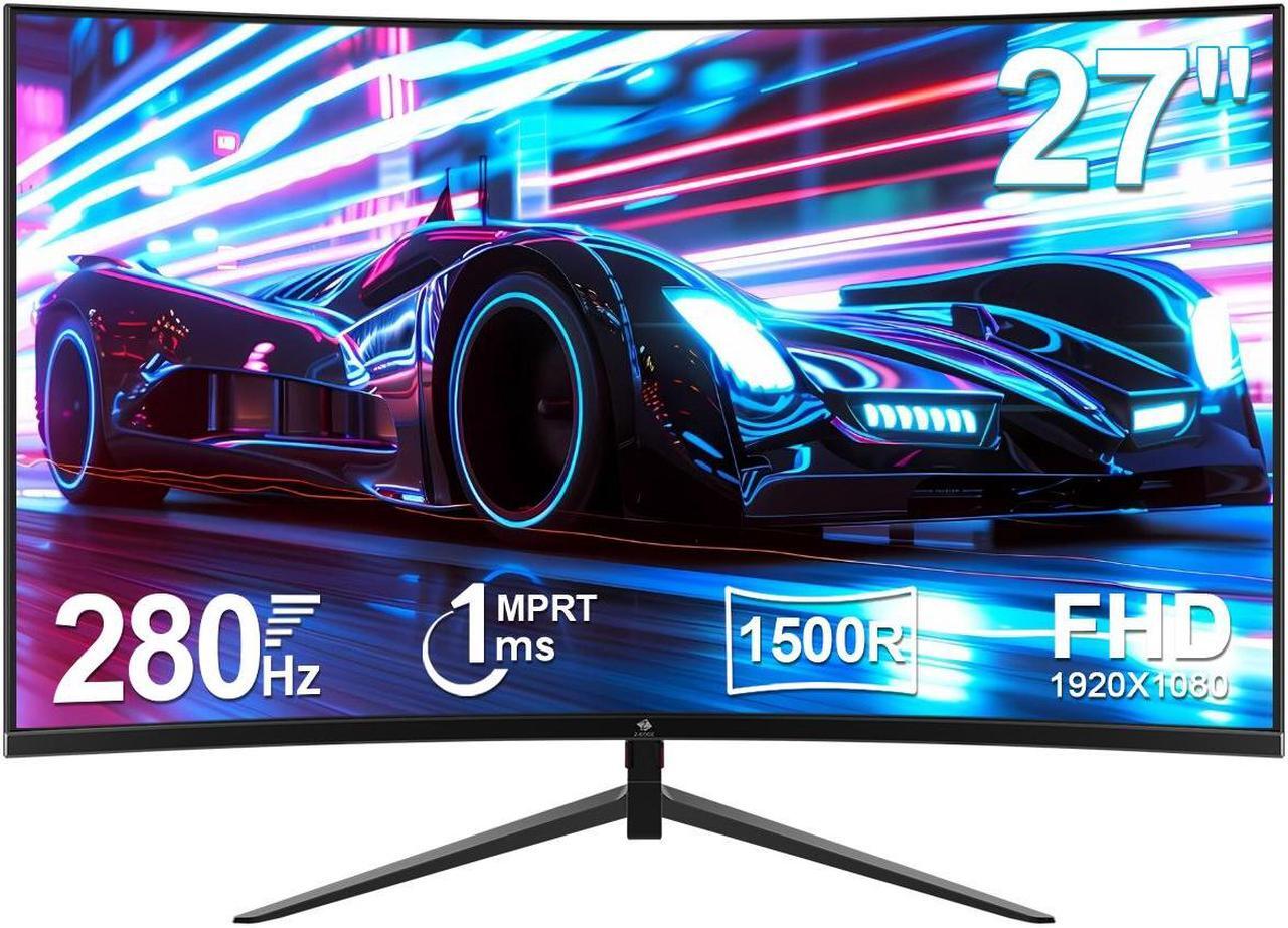 Alt view image 2 of 7 - Z-EDGE 27 inch 1080P Full HD 1920 x 1080 280 Hz 1 ms Curved Gaming Monitor, HDMI x 2, DP x 2, Supports Wall Mount