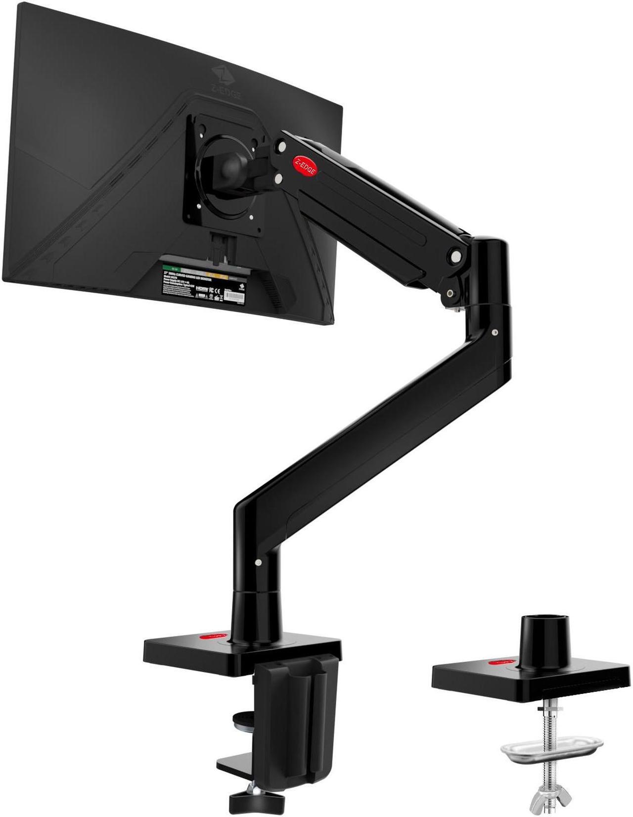 Main image of Z-EDGE MS05 Single Mount Stand Arm, Supports 22"- 40" monitors and 26 lbs, 360° Adjustable, 75x75mm/100x100mm,Clamp & Grommet Base
