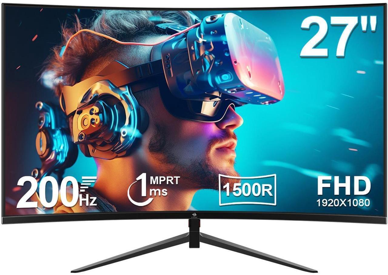 Main image of Z-EDGE 27 inch 1080P Full HD 1920 x 1080 200Hz 1ms Curved Gaming Monitor, 16.7 Million Display Colors, FreeSync Compatible, Ultra-Slim Bezel, HDMI 2.1 + DP 1.4