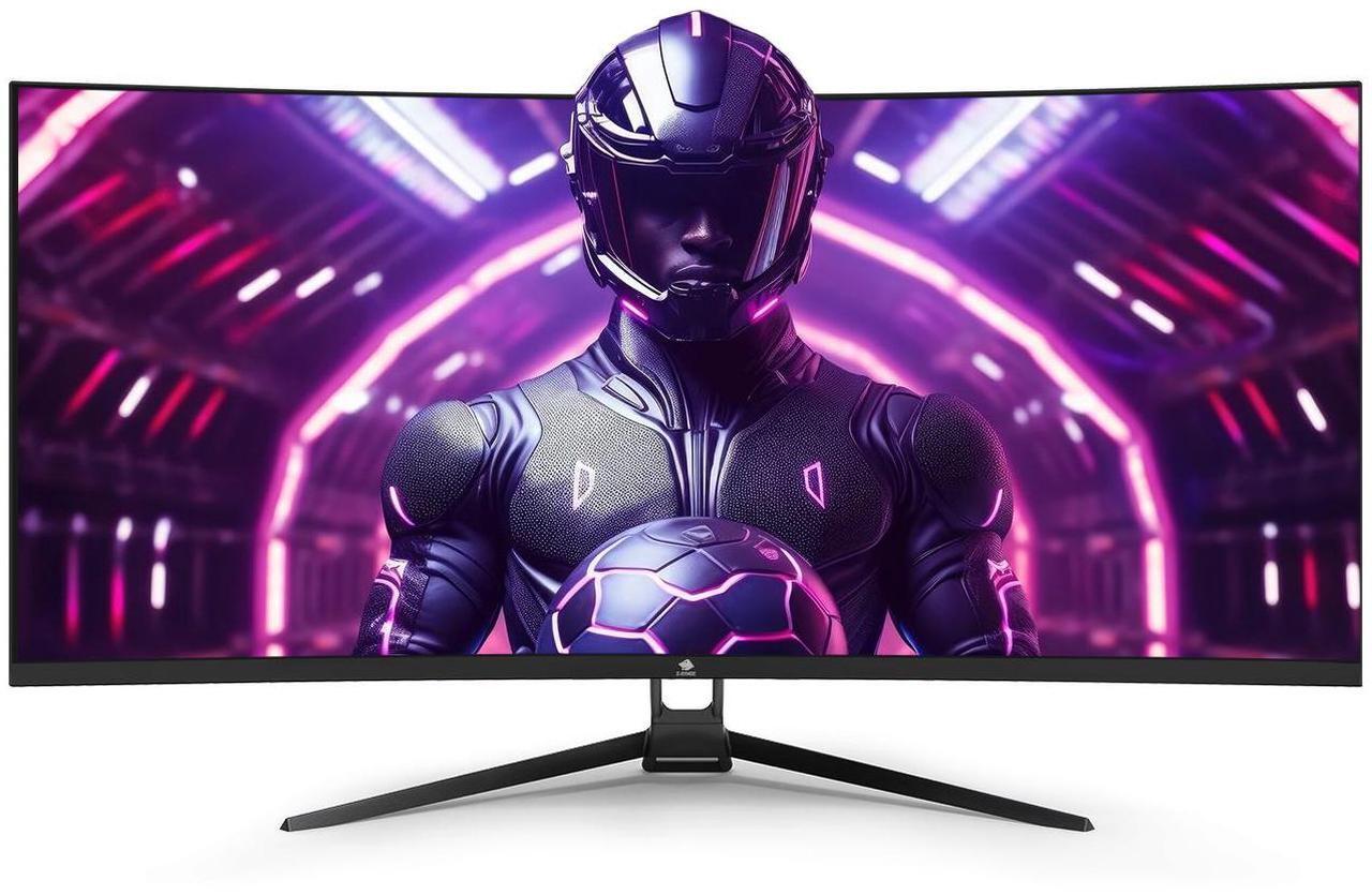 Alt view image 2 of 7 - Z-EDGE 34" Ultra Wide 2K Curved Gaming Monitor, 21:9 UWQHD 3440x1440, 165Hz, 1ms, FreeSync Compatible, HDMI x2, DP x2, PBP & PIP Mode