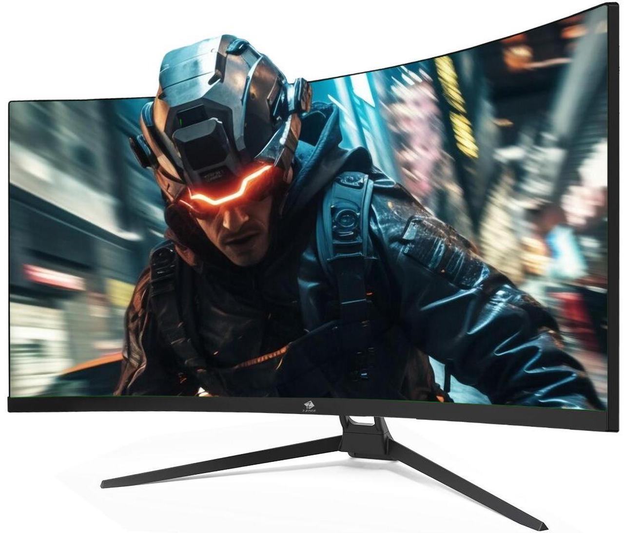 Alt view image 2 of 14 - Z-EDGE UG34 34" UWQHD 3440 x 1440 Ultra Wide 21:9 165Hz 1ms 2K Curved Gaming Monitor, 300cd/m², FreeSync Compatible, PBP & PIP Mode, 2 x DP, 2 x HDMI, Supports Wall Mount