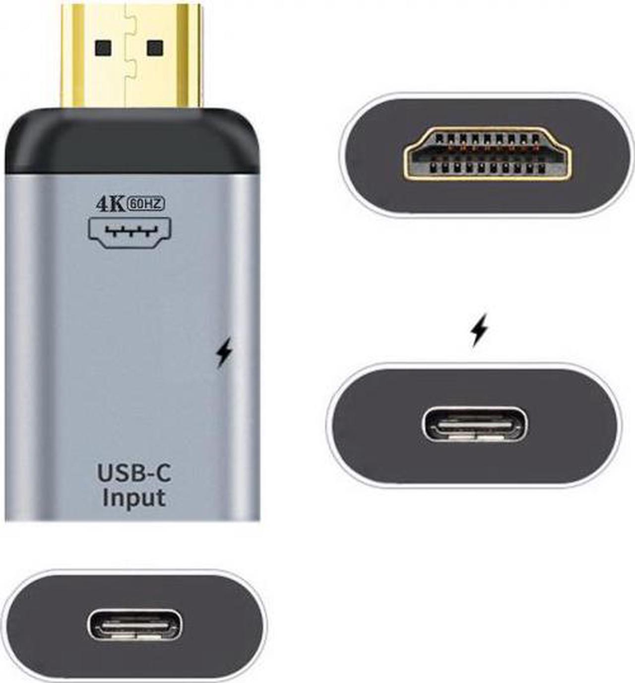 Alt view image 3 of 7 - Xiwai CY  UC-054-HDF USB-C Type C Female Source to HDMI Sink HDTVPD Power Adapter 4K 60hz 1080p for PhoneLaptop