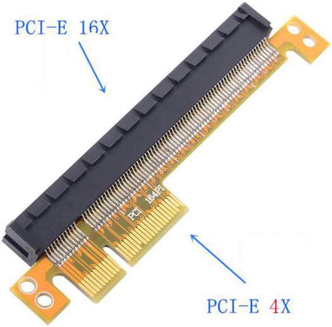 Chenyang Cable PCI-E Express 4x to 16x Extender Converter Riser Card Adapter Male to Female