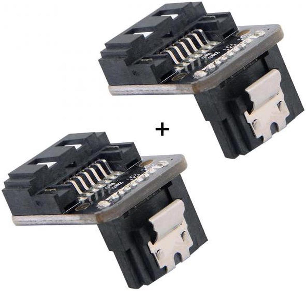 Chenyang Cable SATA 7Pin Female to 7pin Male Up 90 Degree Angled Adapter Mainboard Motherboard for Desktops SSD HDD