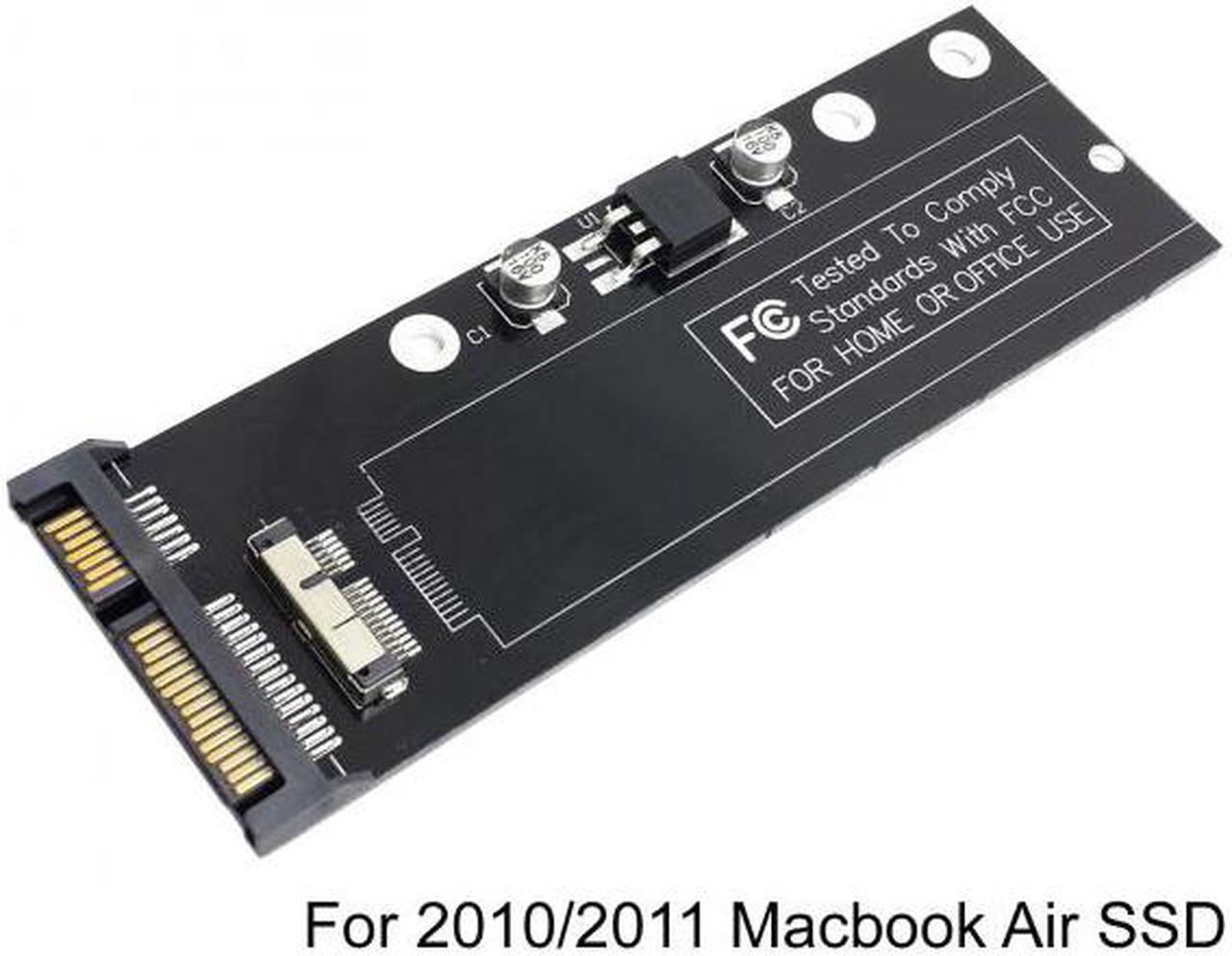 Alt view image 2 of 7 - Cablecc CY SA-071 PCBA 12+6pin SSD HDD to SATA 22Pin Hard Disk Cartridge Drive for Apple 2010 2011 Macbook Air A1369 A1370 SSD