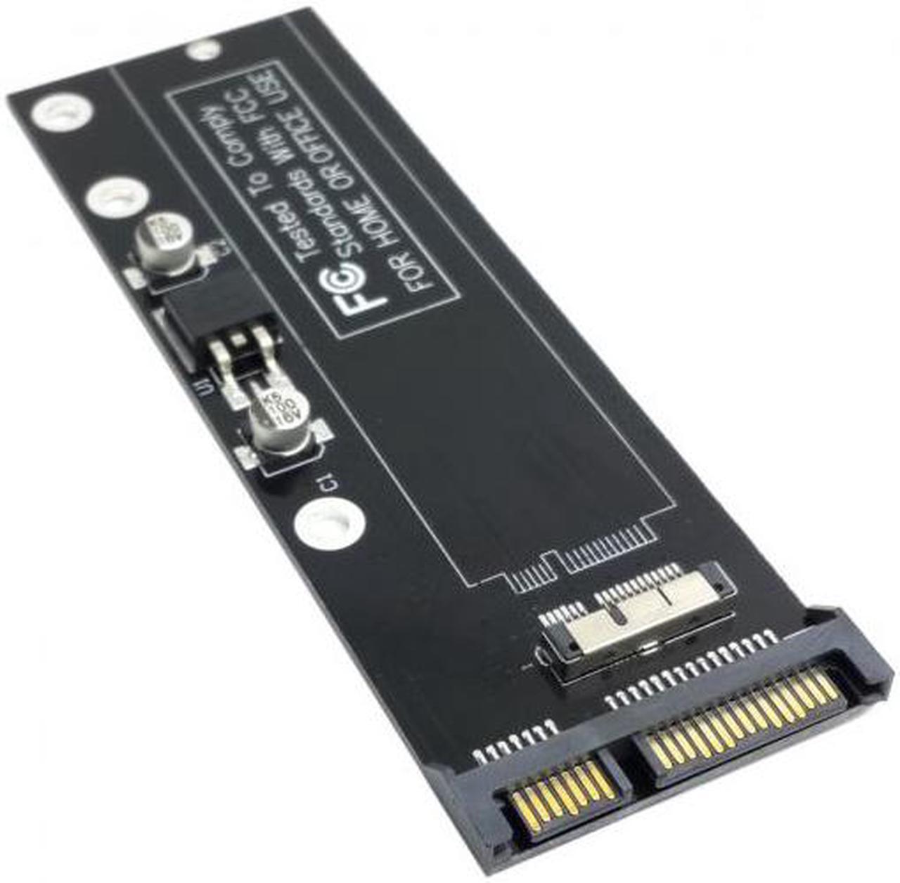 Alt view image 3 of 7 - Cablecc CY SA-071 PCBA 12+6pin SSD HDD to SATA 22Pin Hard Disk Cartridge Drive for Apple 2010 2011 Macbook Air A1369 A1370 SSD
