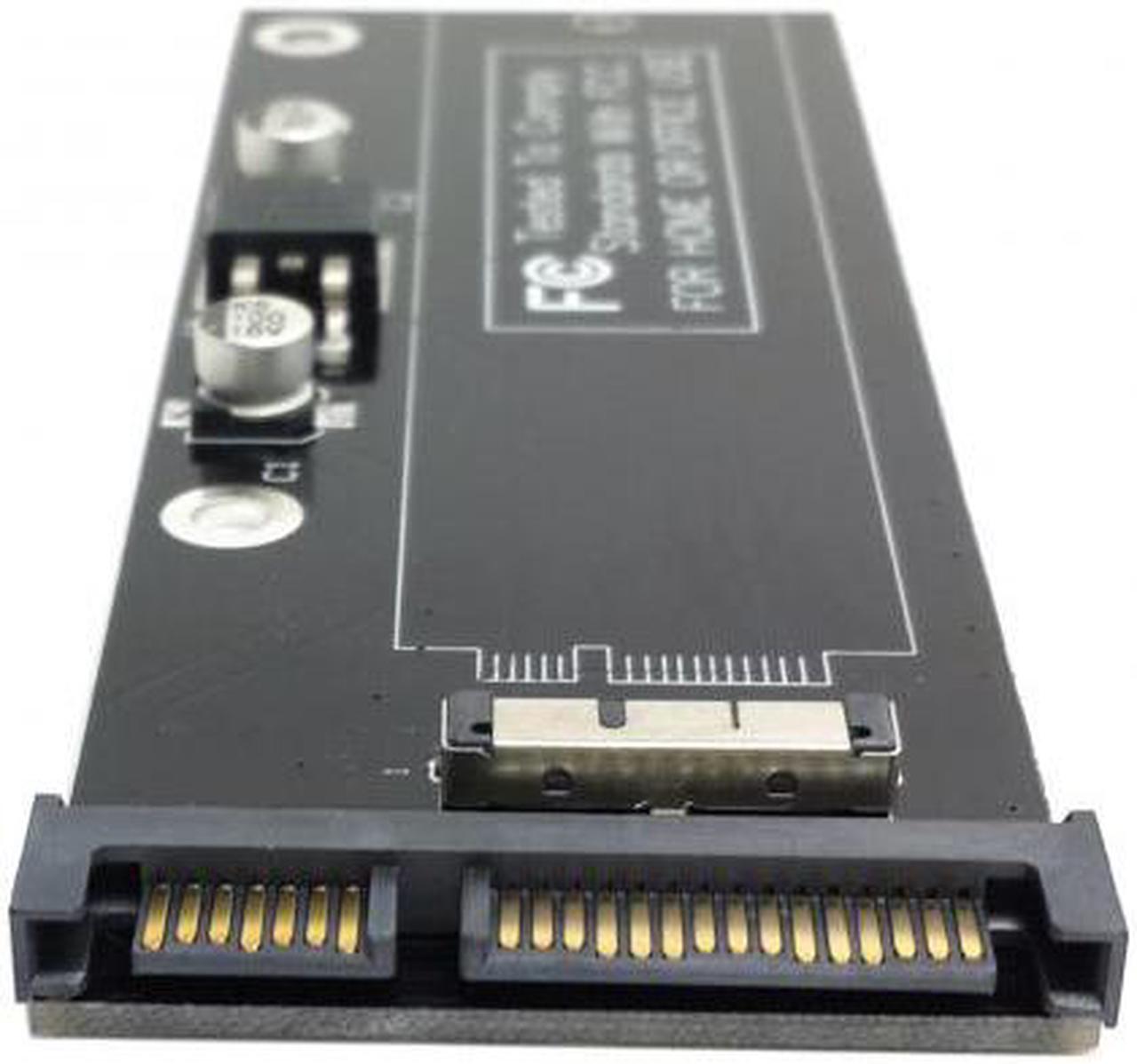Alt view image 4 of 7 - Cablecc CY SA-071 PCBA 12+6pin SSD HDD to SATA 22Pin Hard Disk Cartridge Drive for Apple 2010 2011 Macbook Air A1369 A1370 SSD