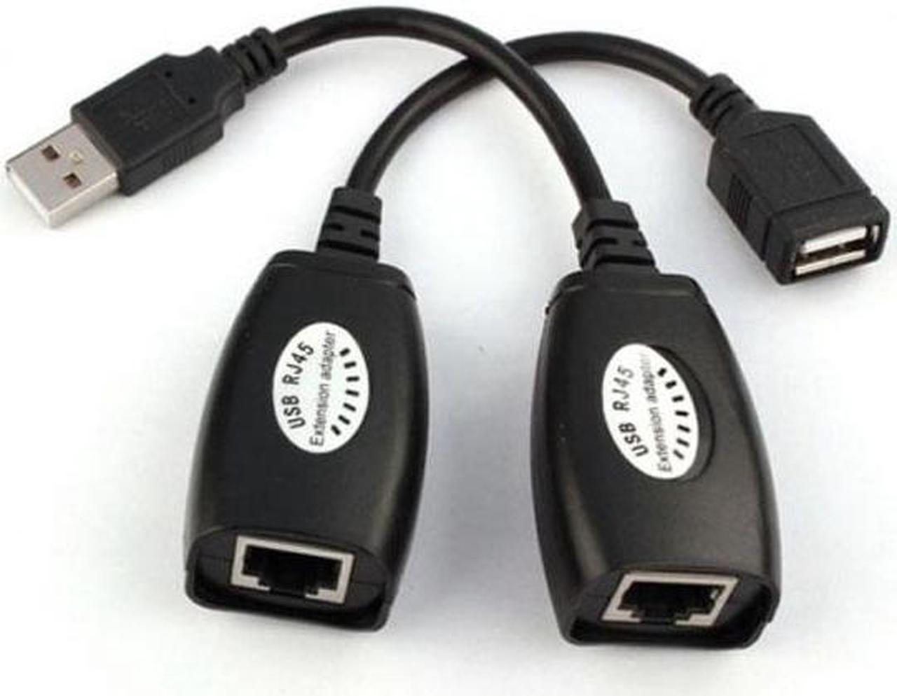 Chenyang U2-137 USB Keyboard Mouse Over RJ45 CAT5E CAT6 Cable Extension Extender Cable Adapter