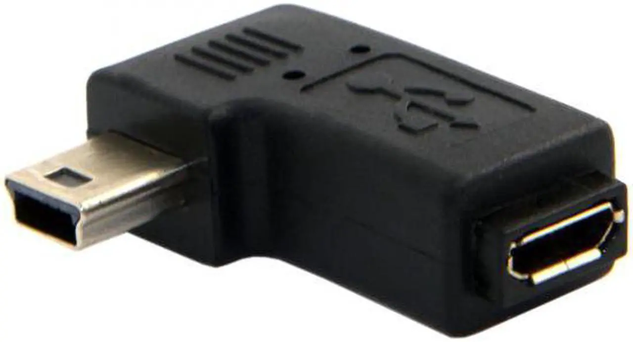 Alt view image 2 of 7 - Xiwai CY  U2-161-LE 90 Degree Left Angled Mini USB Male to Micro USB Female Data Sync Power Adapter