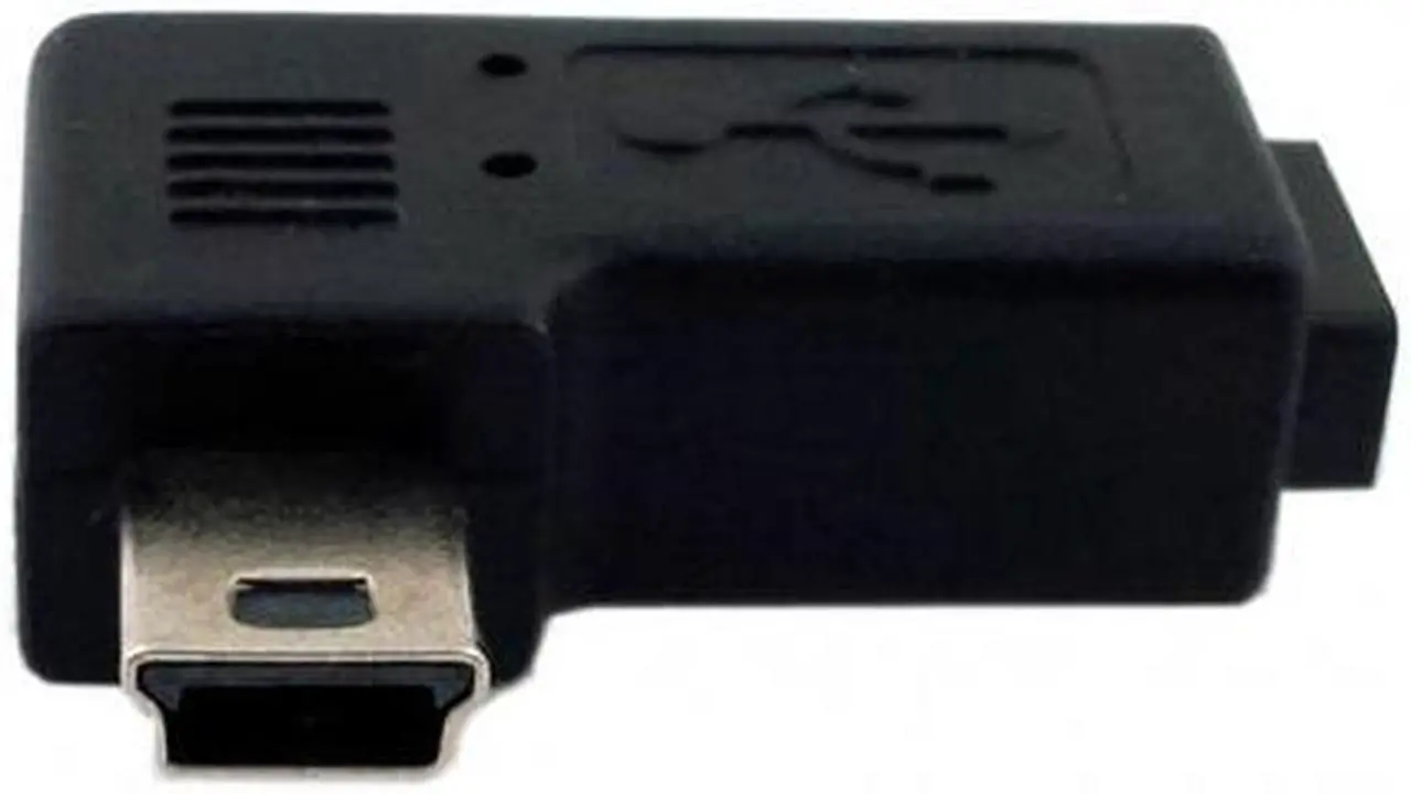 Alt view image 4 of 7 - Xiwai CY  U2-161-LE 90 Degree Left Angled Mini USB Male to Micro USB Female Data Sync Power Adapter