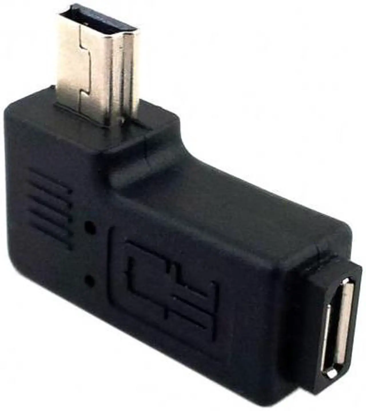 Alt view image 5 of 7 - Xiwai CY  U2-161-LE 90 Degree Left Angled Mini USB Male to Micro USB Female Data Sync Power Adapter
