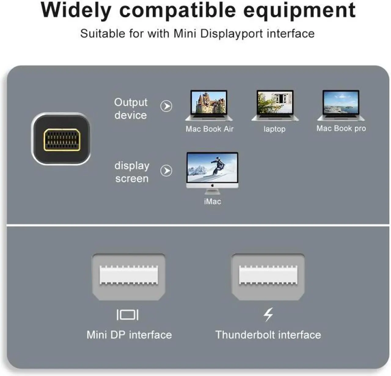 Alt view image 5 of 7 - Xiwai Angled DisplayPort 1.4 Male to Mini DP Female 8K 60hz Adapter Ultra-HD UHD 4K 144hz  7680*4320 for Video PC Laptop Monitor