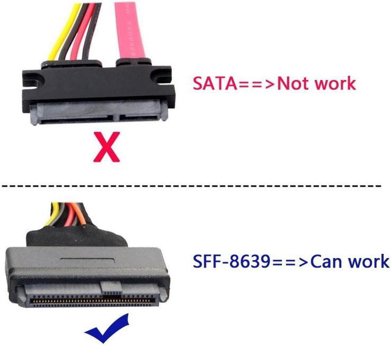 Alt view image 6 of 7 - Chenyang PCI-E 4.0 X4 Lane to U.3 U3 Kit SFF-8639 Host Adapter for Motherboard PM1735 NVMe PCIe SSD