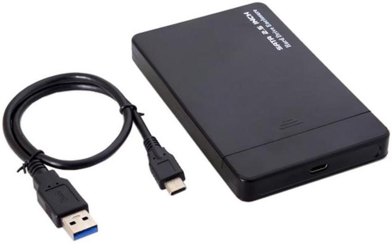 Alt view image 6 of 6 - CY USB-C Type-C to 2.5 Inch SATA SSD HDD External Hard Disk Enclosure for Laptop & PC UC-079-BK