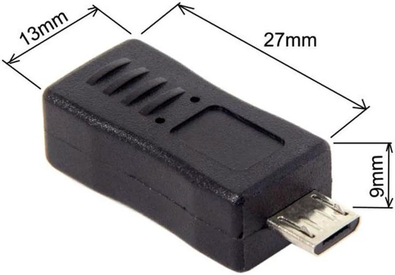 Alt view image 5 of 7 - Cablecc CY U2-065 Mini Size Micro USB 5Pin Male to Mini Female USB Data Charge Adapter for TabletCell Phone