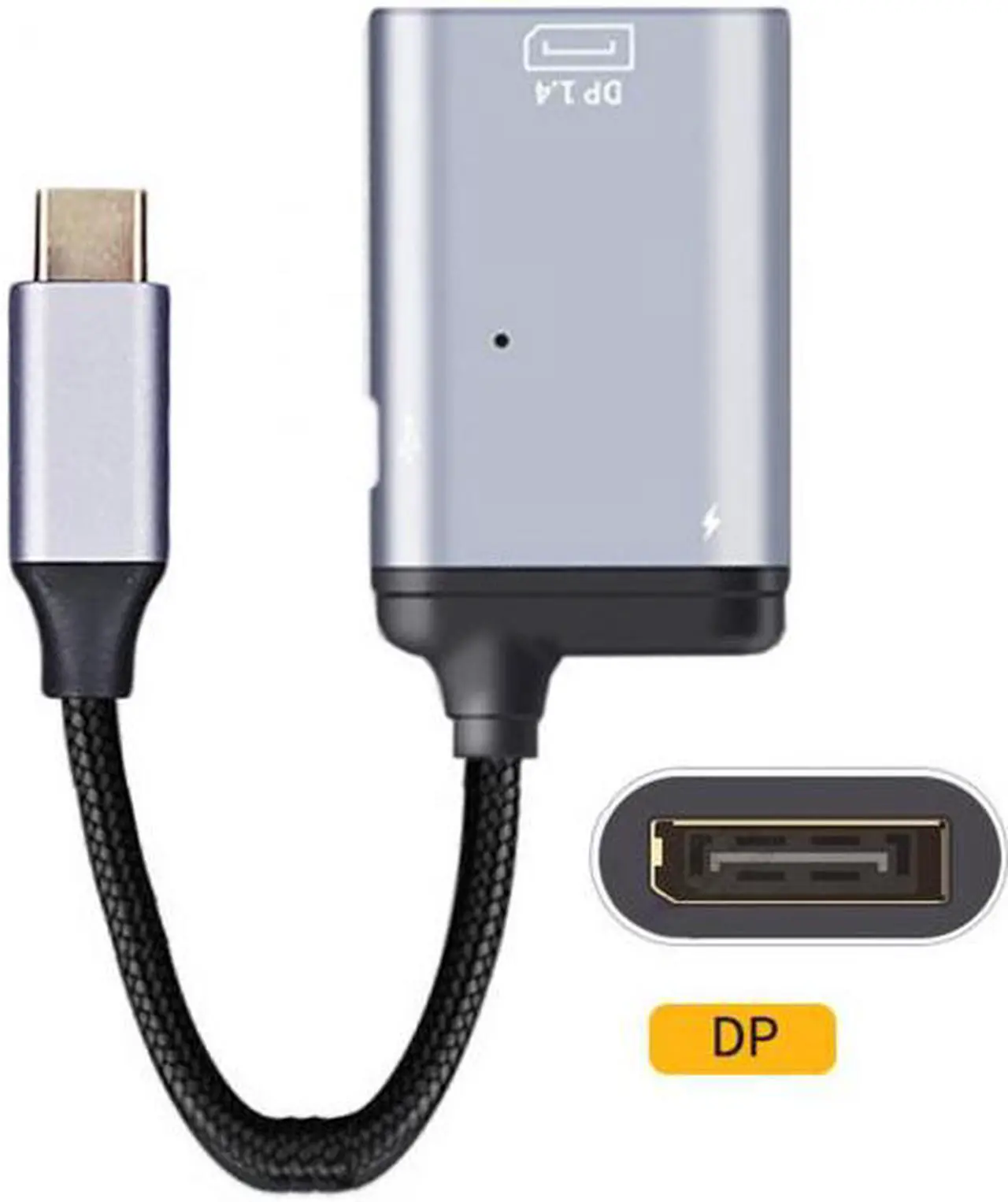 Alt view image 2 of 6 - CYSM USB-C Type C to Displayport Monitor Converter Adapter 4K 2K 60hz with Female PD Power Port