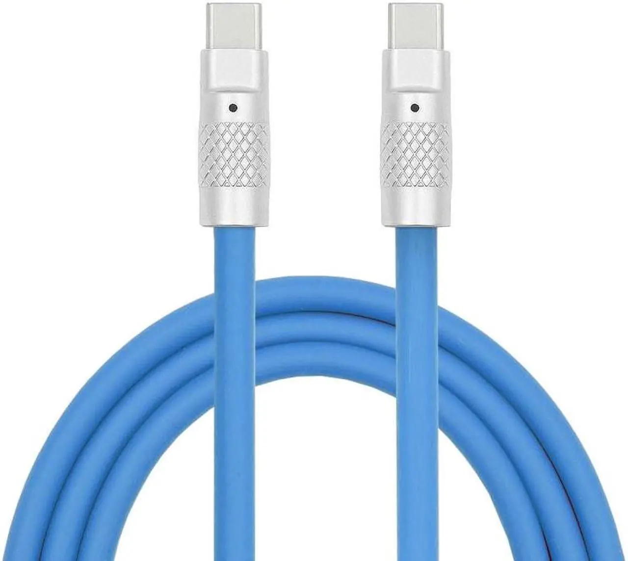 Alt view image 2 of 7 - Cablecc USB-C Type C to USB-C Liquid Silicone Ultra Soft 120W Power USB2.0 Data Cable Fast Charge for Laptop Tablet Phone