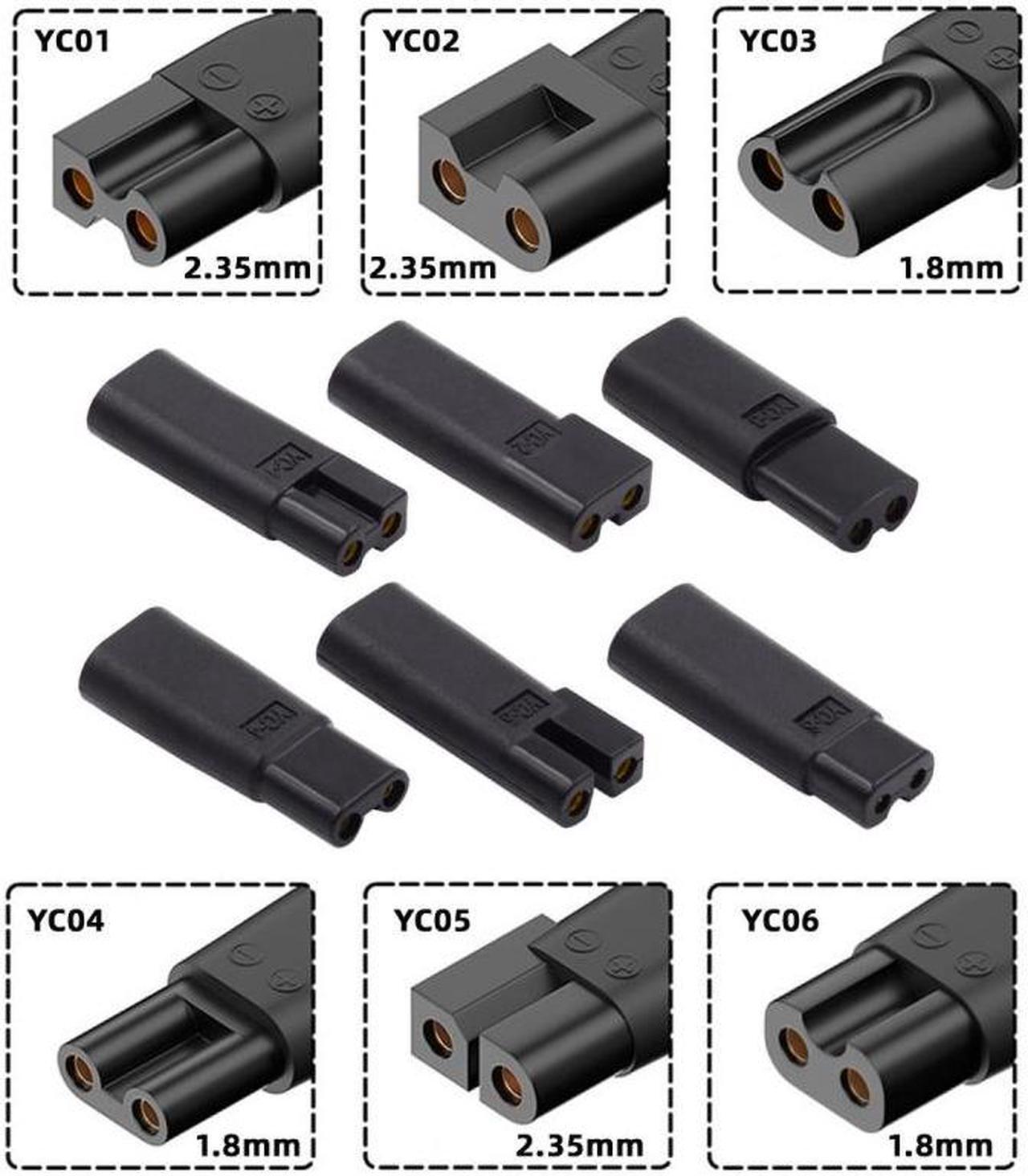 Main image of Xiwai 6pcs/set USB-C Female to 2Pin DC 5V Power Charge Adapter for Electric Hair Clipper Beard Trimmers Shavers Beauty Instruments