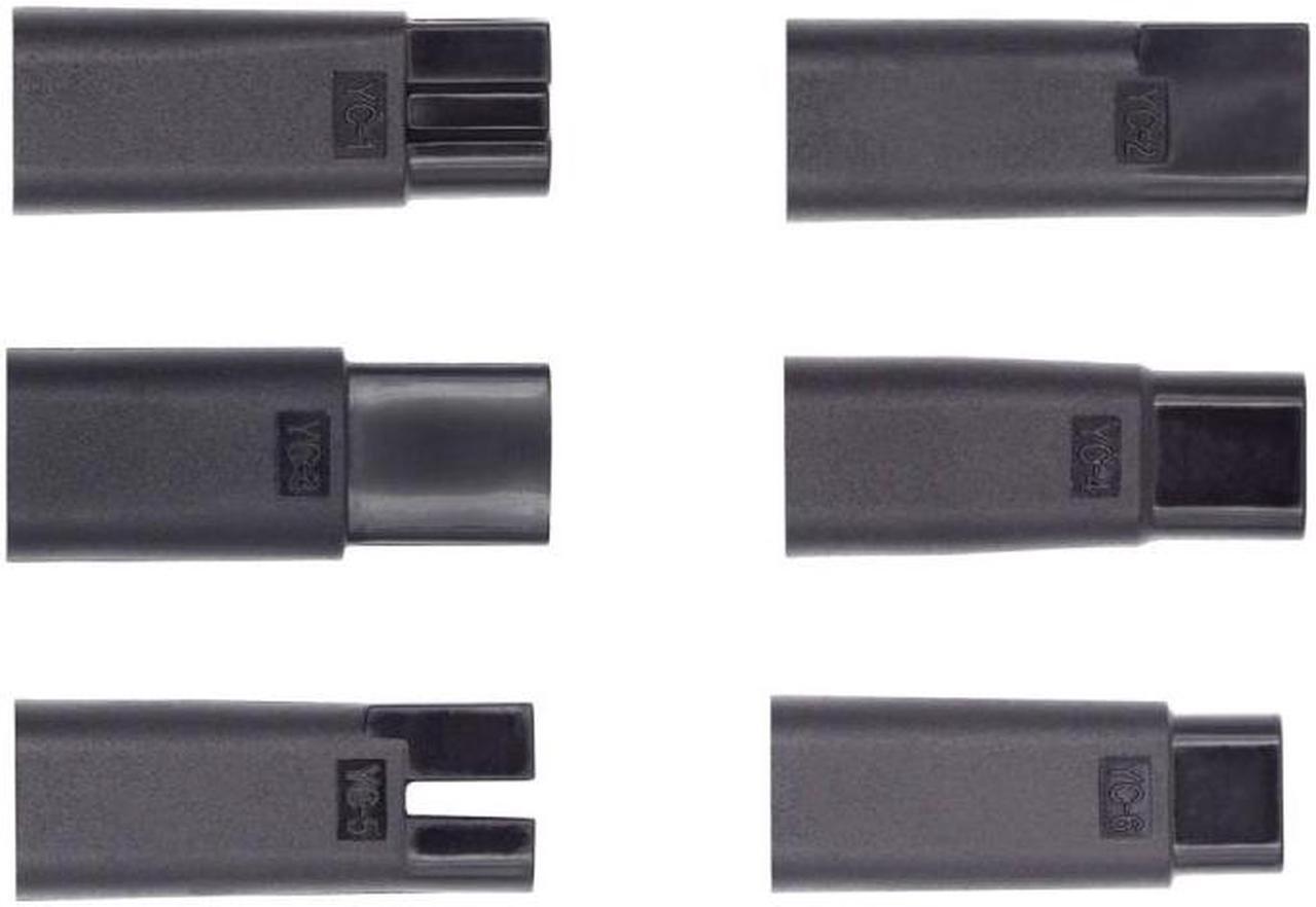 Alt view image 5 of 7 - Xiwai 6pcs/set USB-C Female to 2Pin DC 5V Power Charge Adapter for Electric Hair Clipper Beard Trimmers Shavers Beauty Instruments