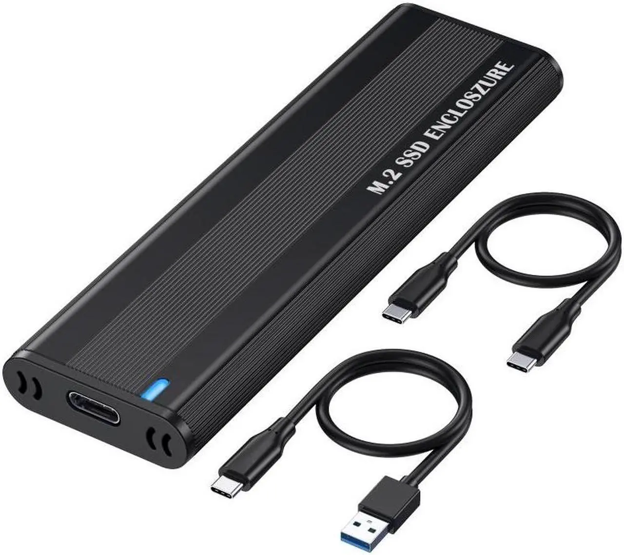 Alt view image 2 of 7 - Cablecc USB 3.0 USB-C Type-C to NVME M-key M.2 NGFF SATA SSD External PCBA Case Enclosure RTL9210B Chipset