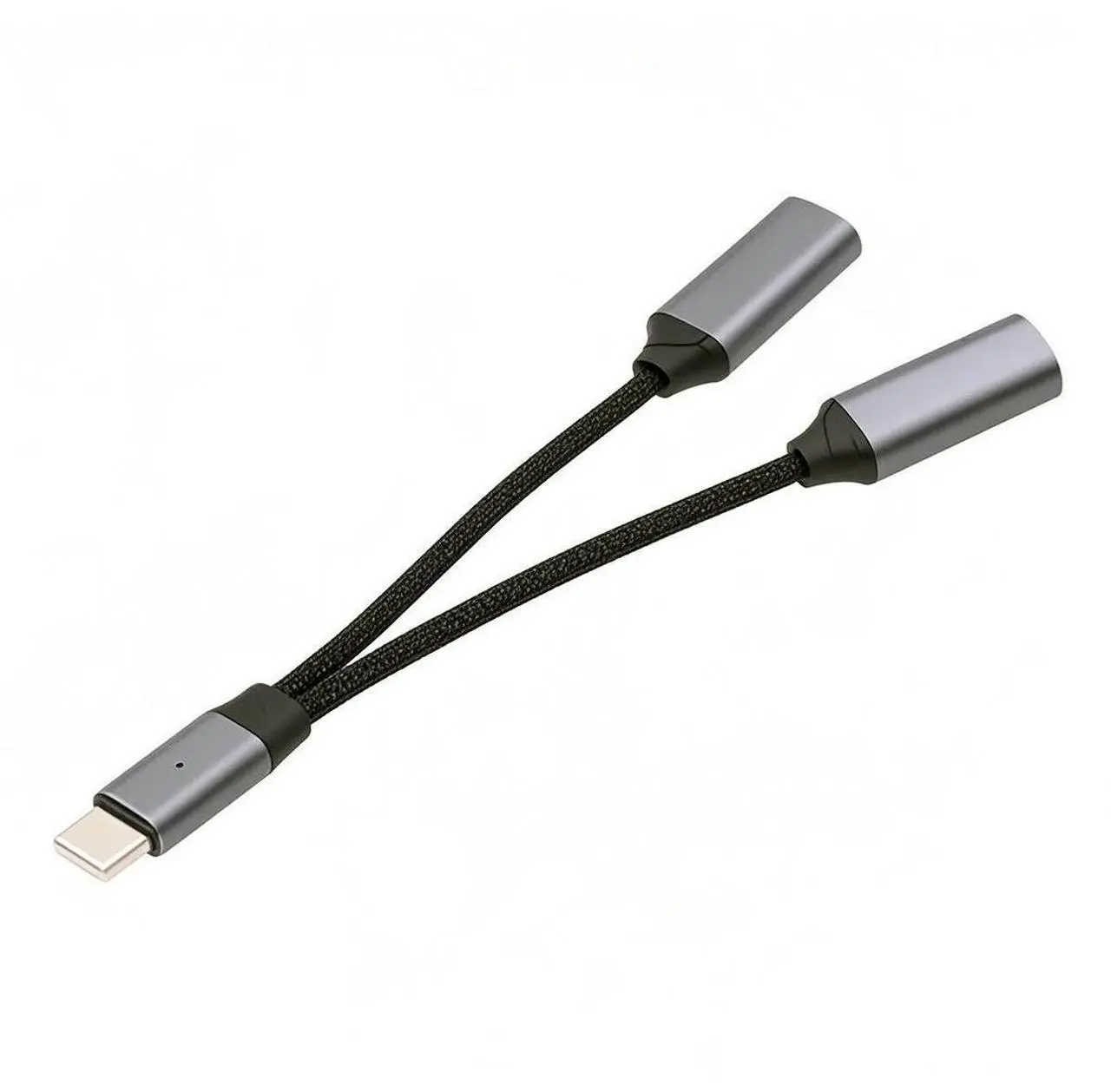 Main image of Jimier USB-C Type-C Male to 8P Female Audio DAC AUX Music 16bit 48kHz & 100W PD Power Cable for Laptop Tablet Phone