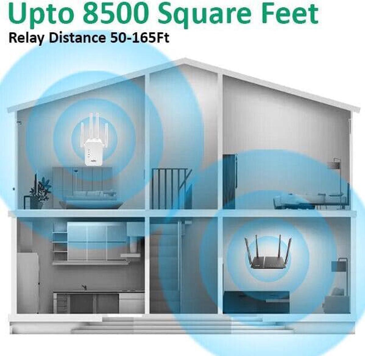 Alt view image 6 of 7 - Repeater Wifi Extender Range Wireless Signal Amplifier Router Dual Band 1200Mbps