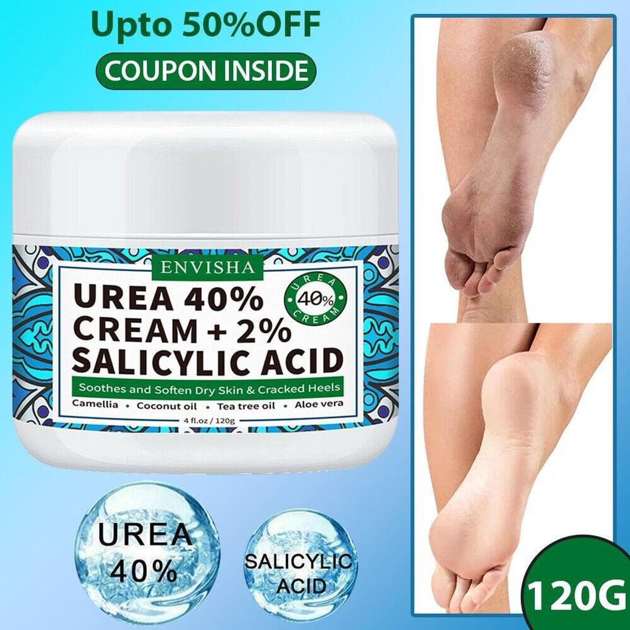 Main image of UREA 40 Cream Antifungal Foot Cream, Salicylic Acid For Jock Itch Ringworm 4f.oz