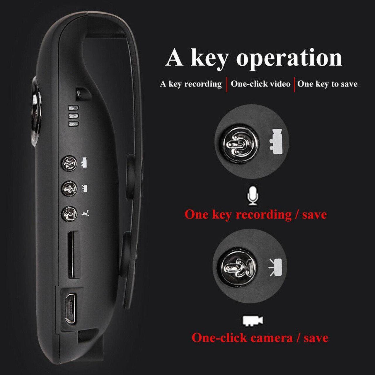 Alt view image 3 of 6 - Cam Camcorder Dash Police Body 1080p Motion Camera Motorcycle Mini Hd Bike 130°