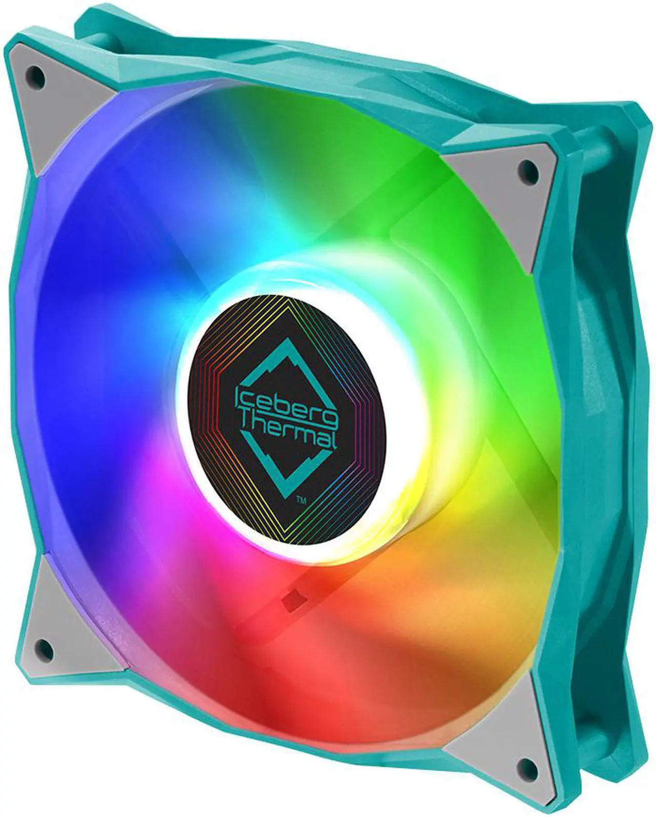 Main image of Iceberg Thermal IceGALE ARGB 120mm PWM Case Fan (Teal)