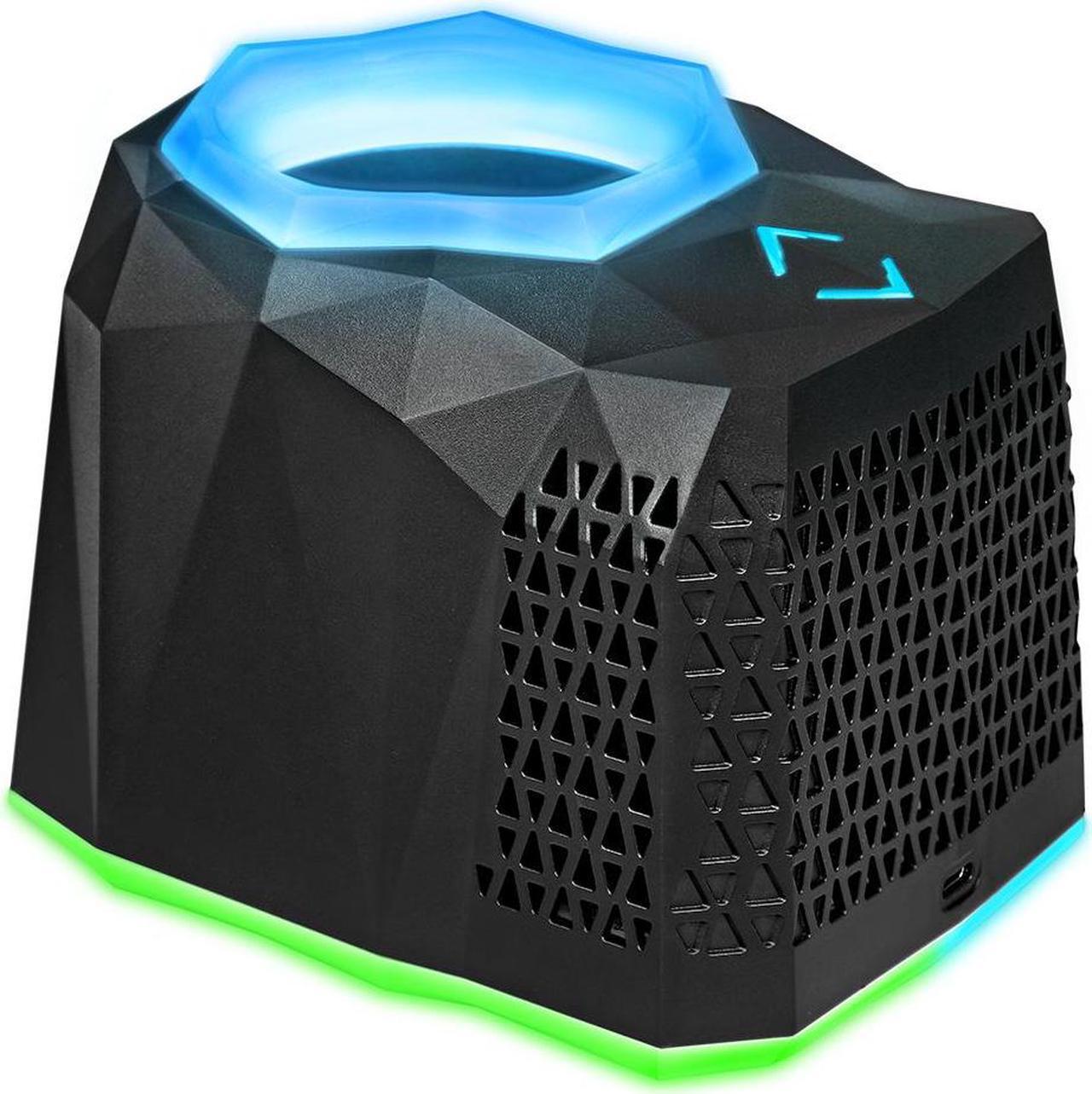 Alt view image 2 of 7 - Iceberg Thermal IceFLOE Aurora Gaming RGB Can Cooler Compact Thermoelectric LED Drink Cooler for 12 Oz Cans