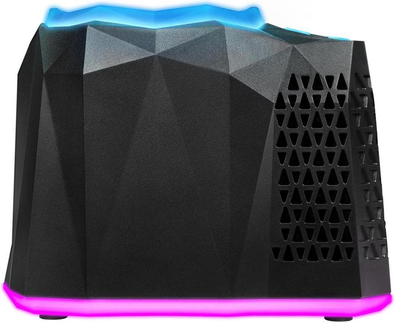 Alt view image 6 of 7 - Iceberg Thermal IceFLOE Aurora Gaming RGB Can Cooler Compact Thermoelectric LED Drink Cooler for 12 Oz Cans